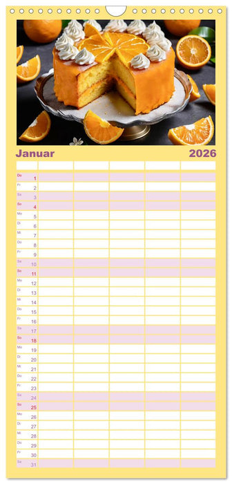 Tortenträume - Traumtorten (CALVENDO Familienplaner 2026)