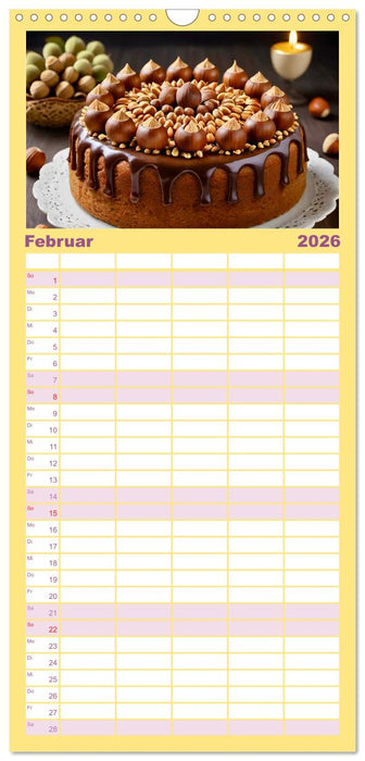 Tortenträume - Traumtorten (CALVENDO Familienplaner 2026)