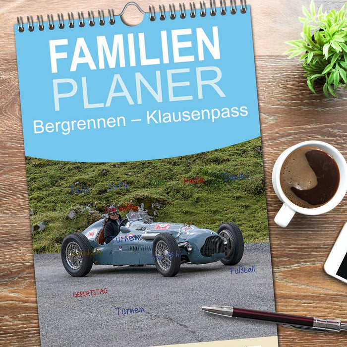 Bergrennen – Klausenpass (CALVENDO Familienplaner 2026)