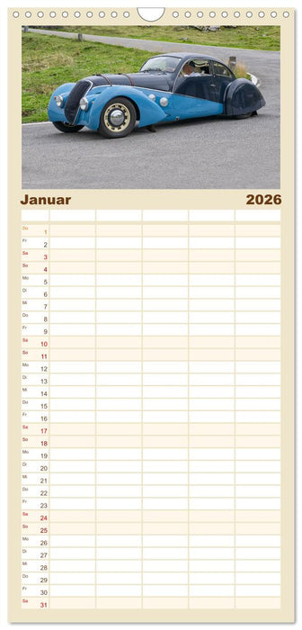 Bergrennen – Klausenpass (CALVENDO Familienplaner 2026)