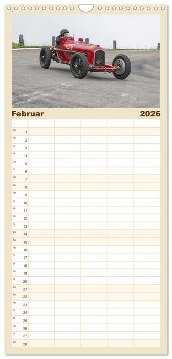 Bergrennen – Klausenpass (CALVENDO Familienplaner 2026)