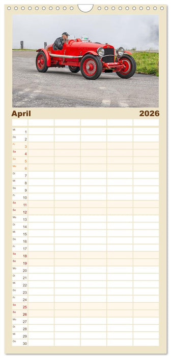 Bergrennen – Klausenpass (CALVENDO Familienplaner 2026)