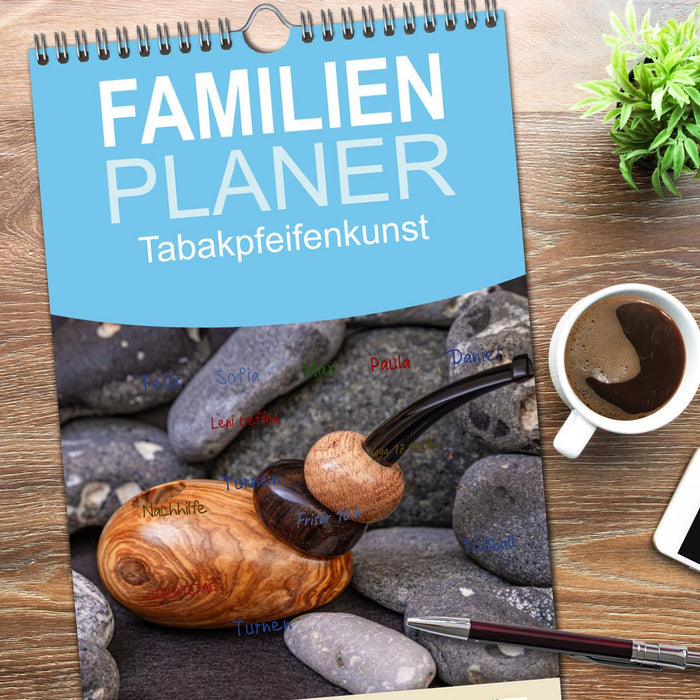 Tabakpfeifenkunst (CALVENDO Familienplaner 2026)