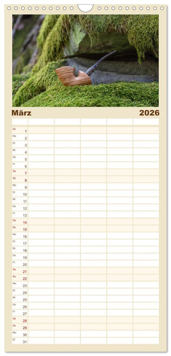 Tabakpfeifenkunst (CALVENDO Familienplaner 2026)