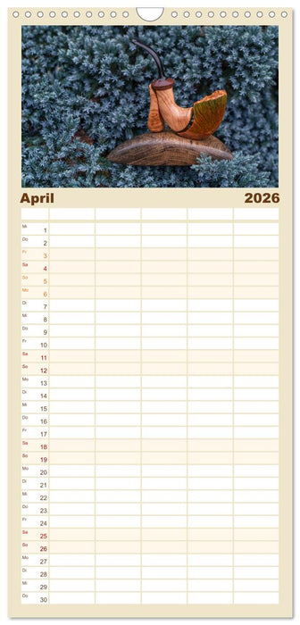Tabakpfeifenkunst (CALVENDO Familienplaner 2026)