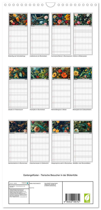 Gartengeflüster - Tierische Besucher in der Blütenfülle (CALVENDO Familienplaner 2026)