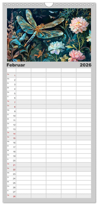 Gartengeflüster - Tierische Besucher in der Blütenfülle (CALVENDO Familienplaner 2026)