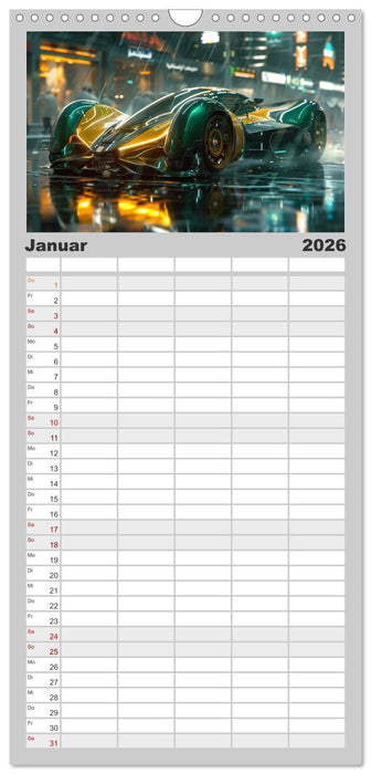 Future Rides (CALVENDO Familienplaner 2026)