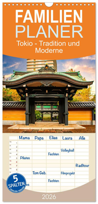Tokio - Tradition und Moderne (CALVENDO Familienplaner 2026)