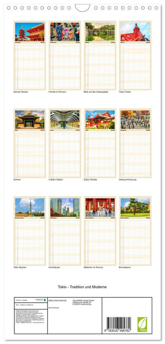 Tokio - Tradition und Moderne (CALVENDO Familienplaner 2026)