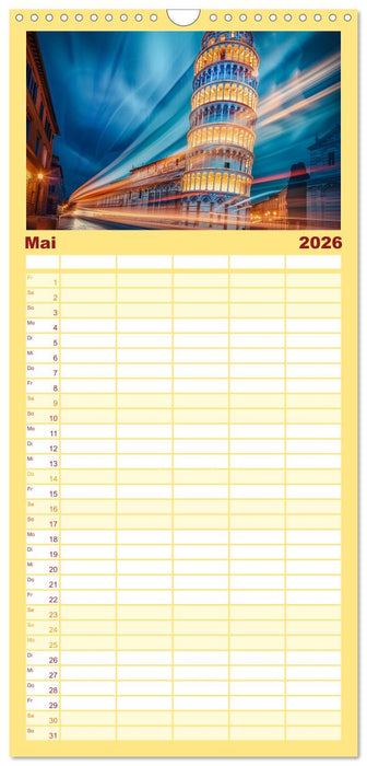 Berühmte Wahrzeichen (CALVENDO Familienplaner 2026)