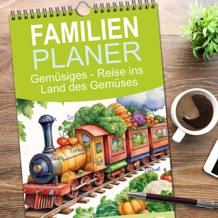 Gemüsiges - Reise ins Land des Gemüses (CALVENDO Familienplaner 2026)