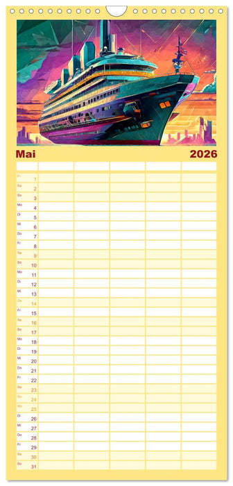 Motoren-Panorama (CALVENDO Familienplaner 2026)