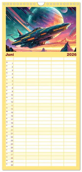 Motoren-Panorama (CALVENDO Familienplaner 2026)