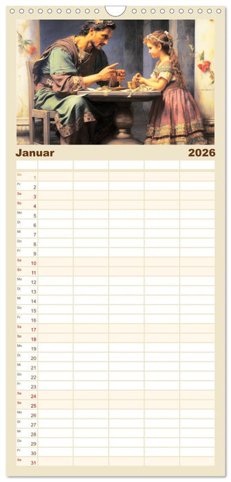 Szenen aus dem Antiken Griechenland (CALVENDO Familienplaner 2026)