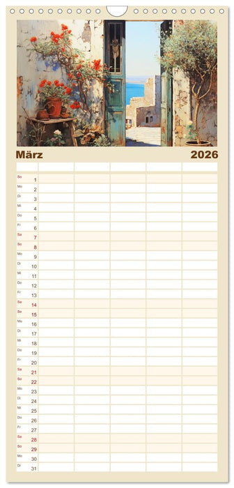 Szenen aus dem Antiken Griechenland (CALVENDO Familienplaner 2026)