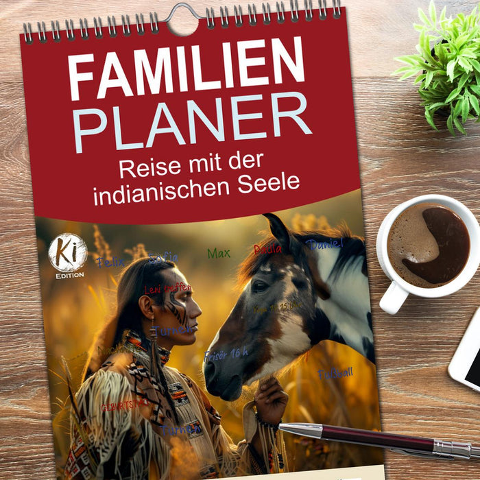 Reise mit der indianischen Seele (CALVENDO Familienplaner 2026)
