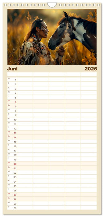 Reise mit der indianischen Seele (CALVENDO Familienplaner 2026)