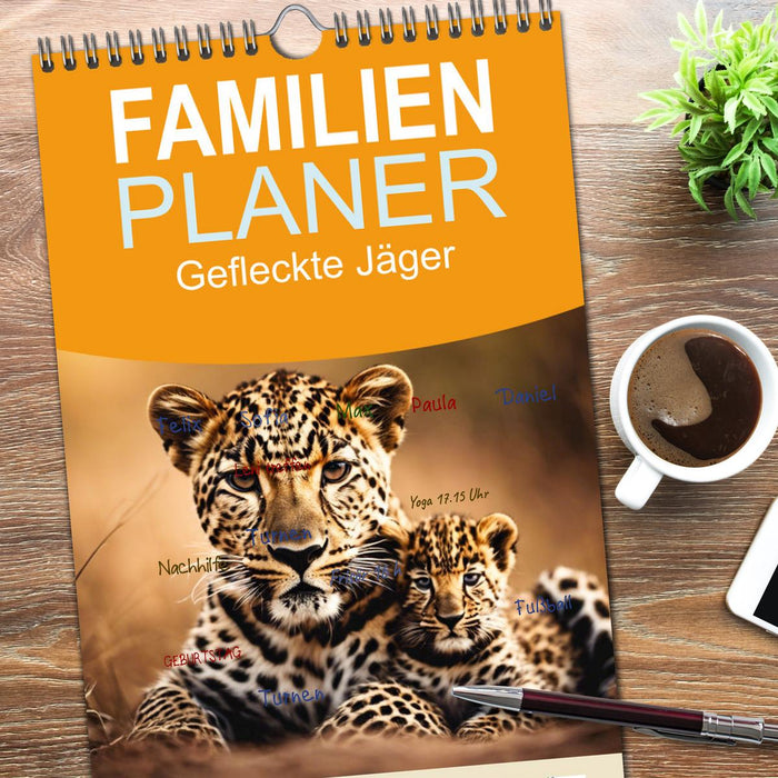 Gefleckte Jäger (CALVENDO Familienplaner 2026)