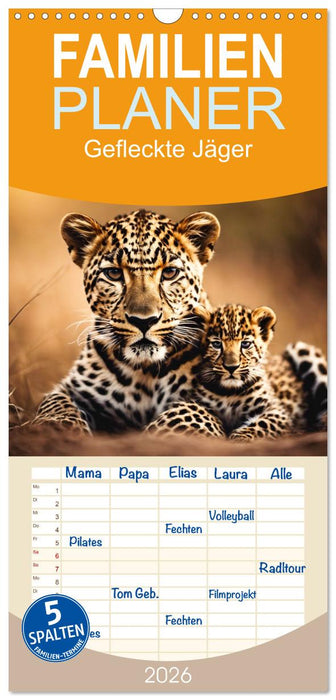 Gefleckte Jäger (CALVENDO Familienplaner 2026)