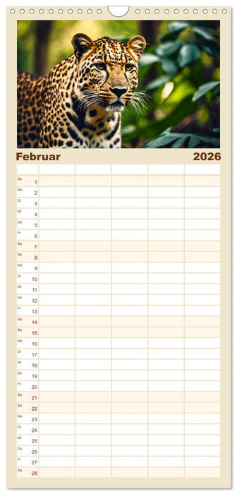 Gefleckte Jäger (CALVENDO Familienplaner 2026)