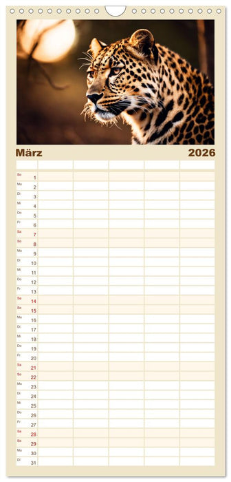 Gefleckte Jäger (CALVENDO Familienplaner 2026)