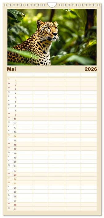 Gefleckte Jäger (CALVENDO Familienplaner 2026)