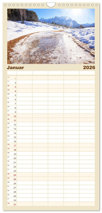 Rund um Mittenwald (CALVENDO Familienplaner 2026)