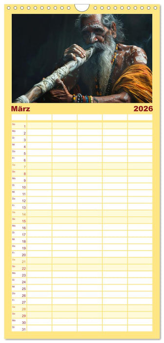 Aborigines - Farben des Outback (CALVENDO Familienplaner 2026)