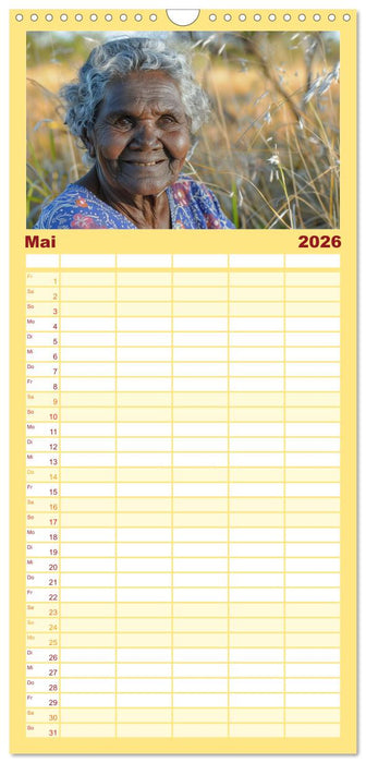 Aborigines - Farben des Outback (CALVENDO Familienplaner 2026)