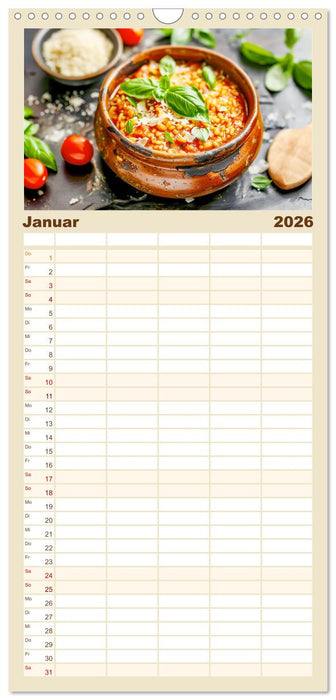 Alles Reis oder was?! - Ideen für süße und herzhafte Reisgerichte (CALVENDO Familienplaner 2026)