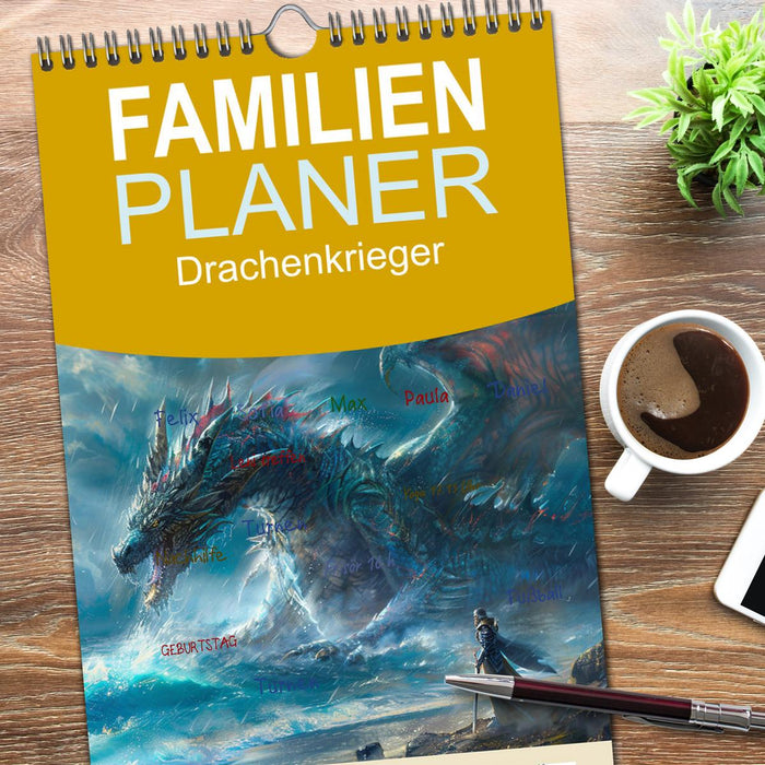 Drachenkrieger (CALVENDO Familienplaner 2026)