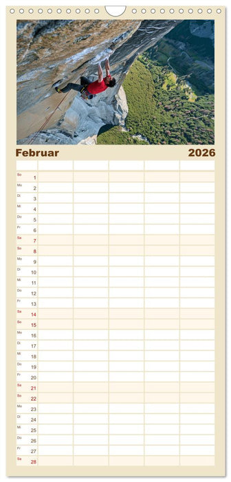 Vertikale Freiheit (CALVENDO Familienplaner 2026)