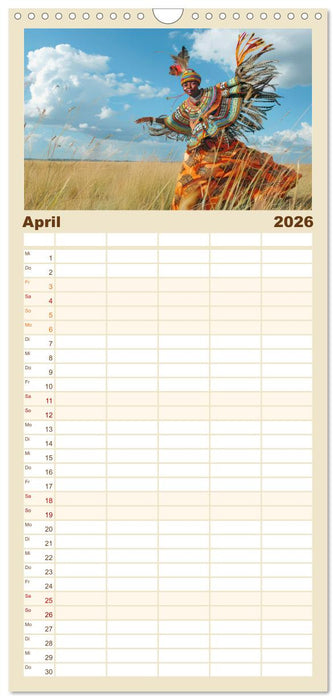 Afrikas urtümliche Schönheit (CALVENDO Familienplaner 2026)