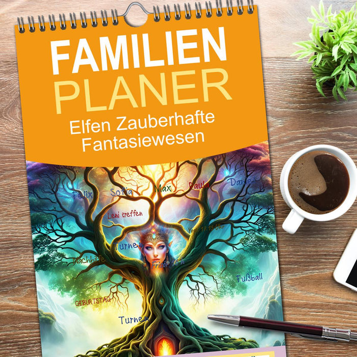 Elfen Zauberhafte Fantasiewesen (CALVENDO Familienplaner 2026)