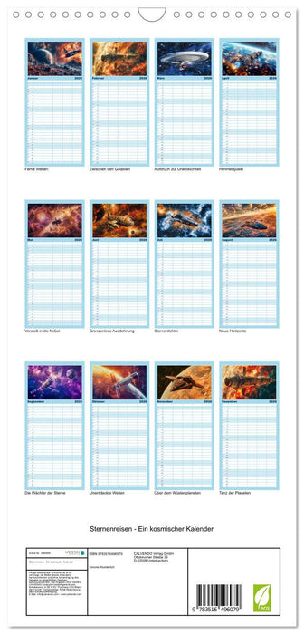 Sternenreisen - Ein kosmischer Kalender (CALVENDO Familienplaner 2026)