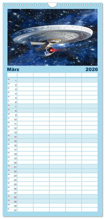 Sternenreisen - Ein kosmischer Kalender (CALVENDO Familienplaner 2026)