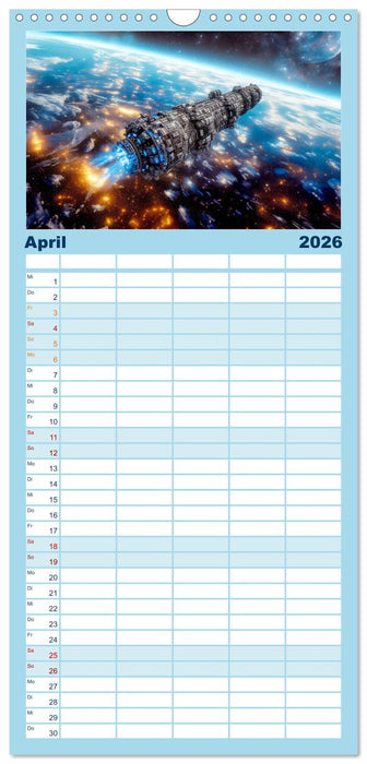 Sternenreisen - Ein kosmischer Kalender (CALVENDO Familienplaner 2026)
