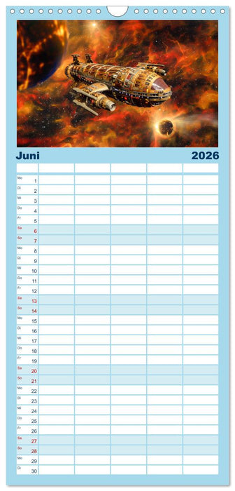 Sternenreisen - Ein kosmischer Kalender (CALVENDO Familienplaner 2026)