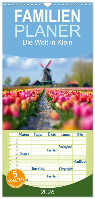 Die Welt in Klein (CALVENDO Familienplaner 2026)