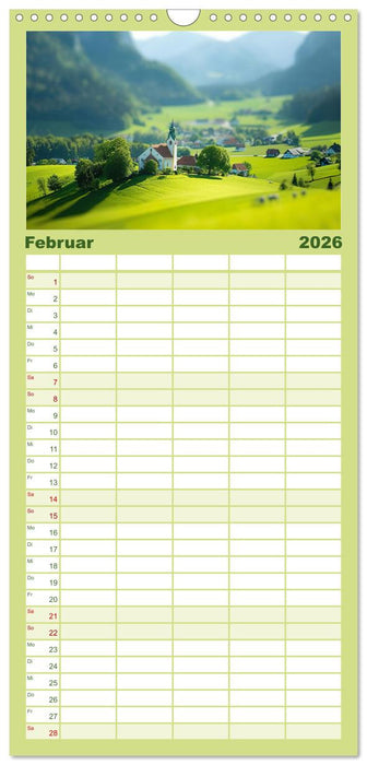 Die Welt in Klein (CALVENDO Familienplaner 2026)