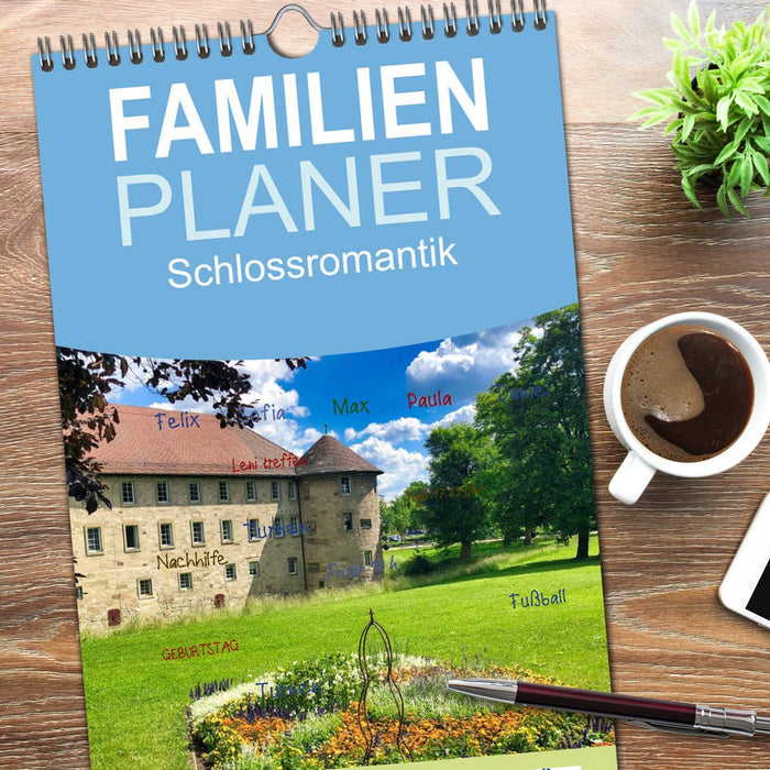 Schlossromantik (CALVENDO Familienplaner 2026)