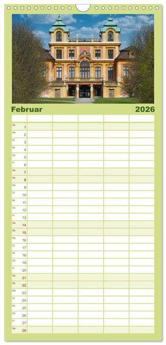 Schlossromantik (CALVENDO Familienplaner 2026)