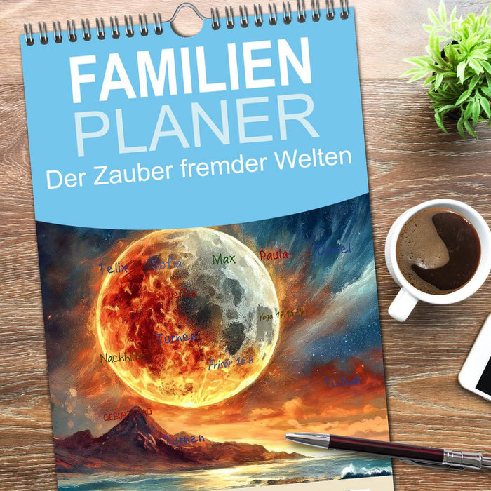 Der Zauber fremder Welten (CALVENDO Familienplaner 2026)