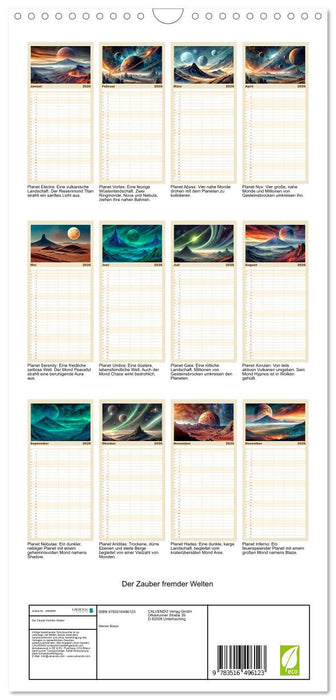 Der Zauber fremder Welten (CALVENDO Familienplaner 2026)