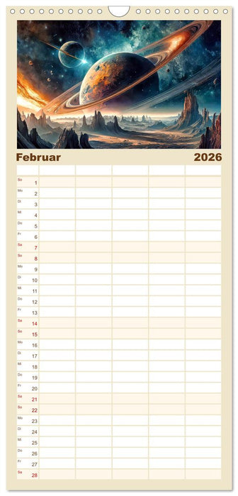 Der Zauber fremder Welten (CALVENDO Familienplaner 2026)