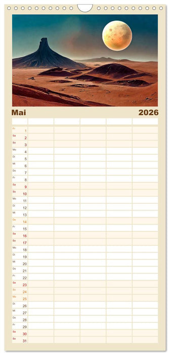 Der Zauber fremder Welten (CALVENDO Familienplaner 2026)