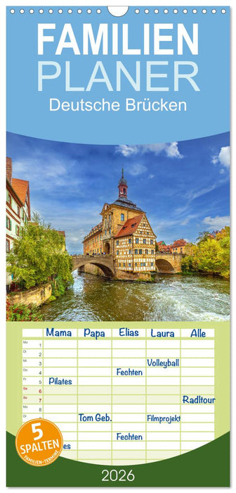 Deutsche Brücken (CALVENDO Familienplaner 2026)
