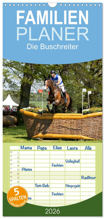 Die Buschreiter (CALVENDO Familienplaner 2026)