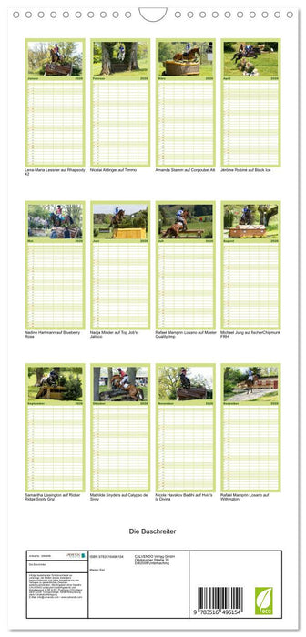 Die Buschreiter (CALVENDO Familienplaner 2026)